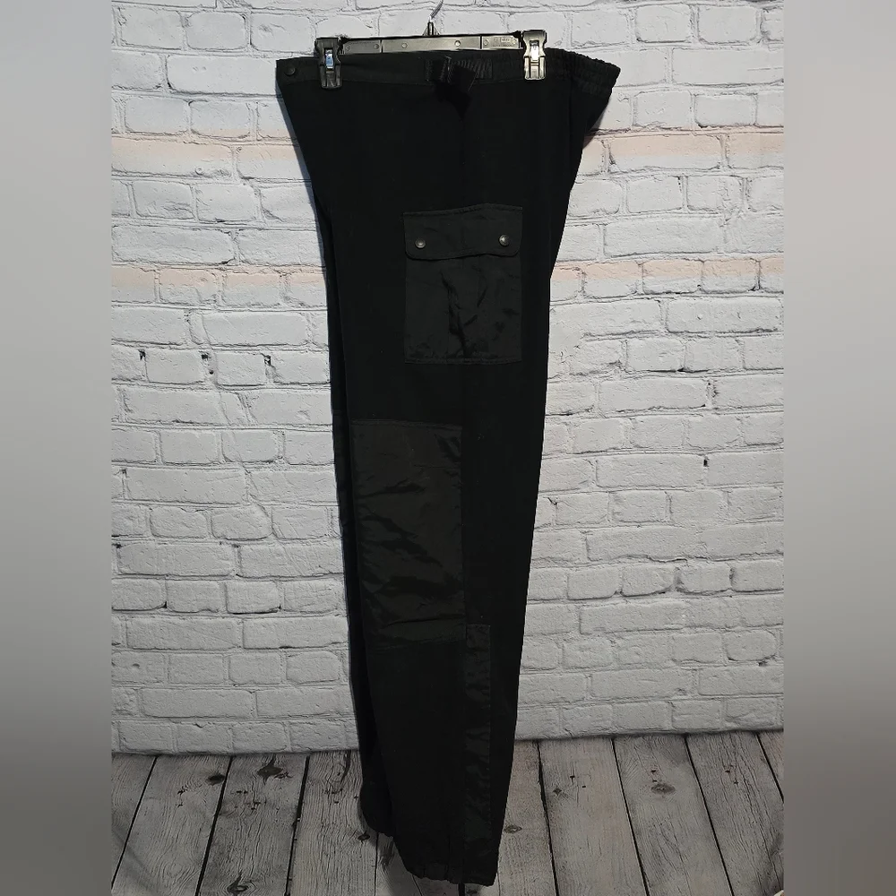 Cabela's Fleece Heavy Outdoor Cargo Pants Black SzMen L Tall